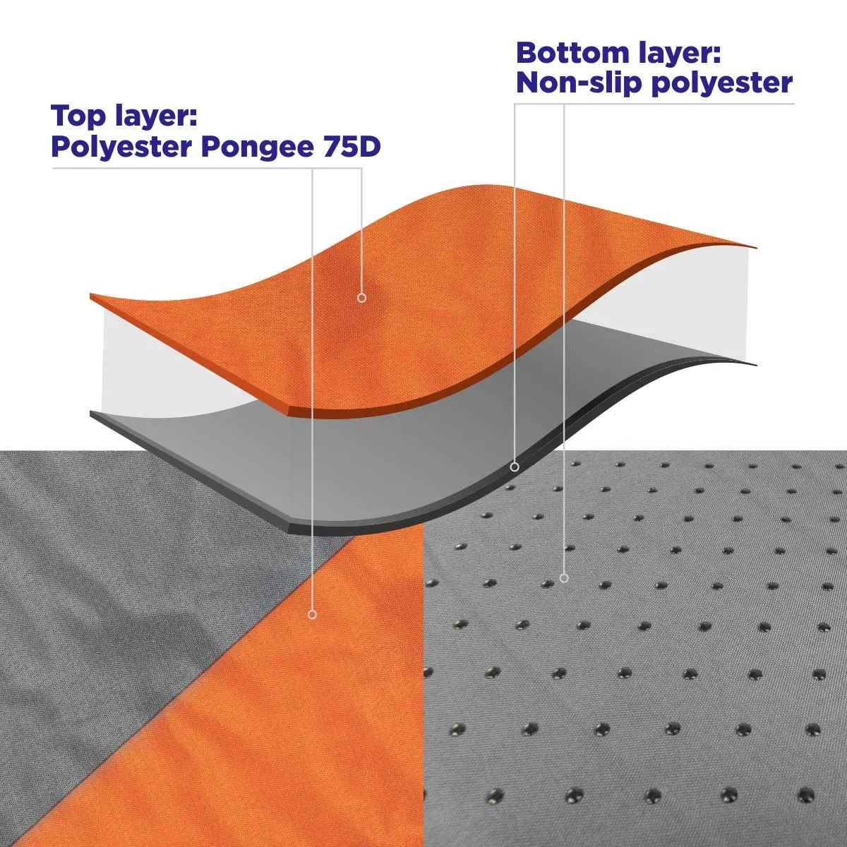 1.5-inch Lightweight Self Inflating Sleeping Pad with Pillow, Orange