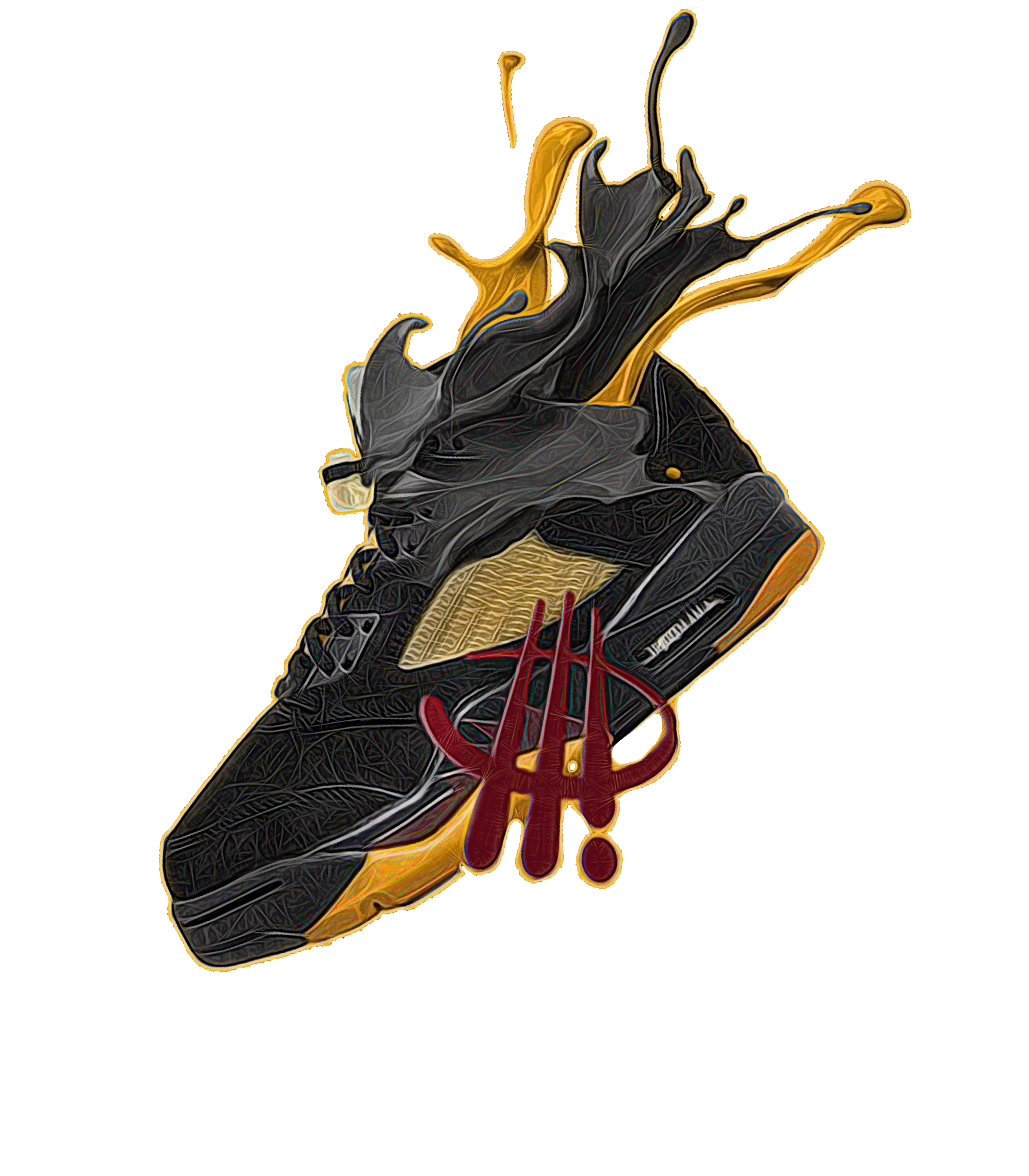 A Ma Maniére x Air Jordan 5 “Black” | illcurrency White T-Shirt (SPLASH 5)