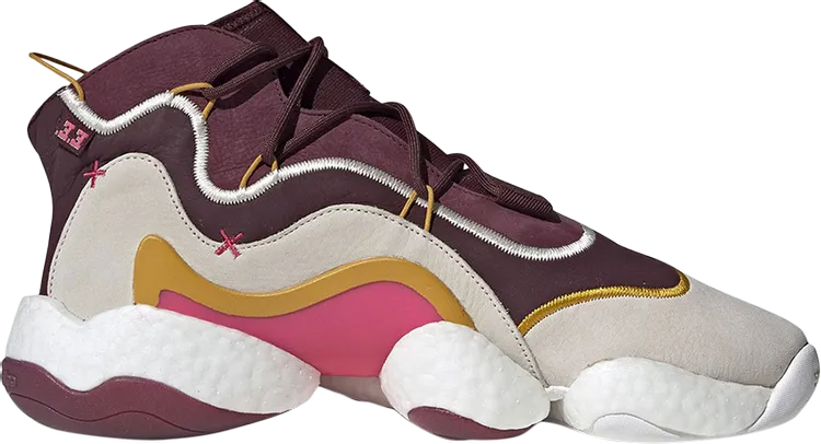 Adidas Eric Emanuel x Crazy BYW 'Maroon' sneakers, purple