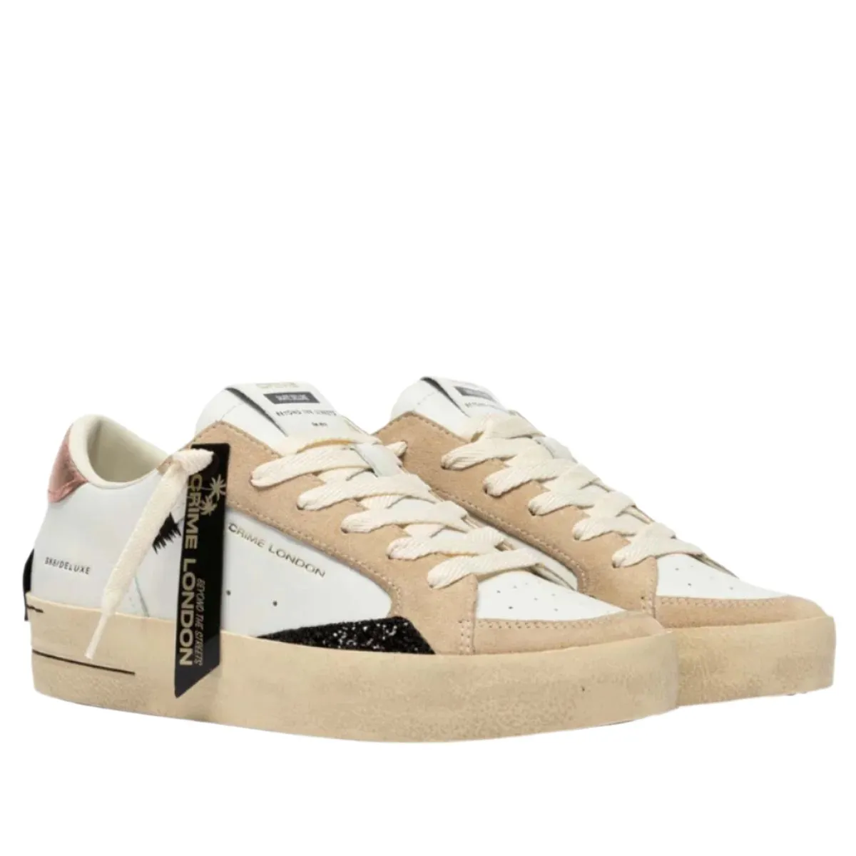 CRIME LONDON SK8 BRONZED UP SNEAKERS