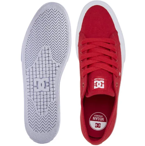 DC Manual Canvas Skate Shoe - Red