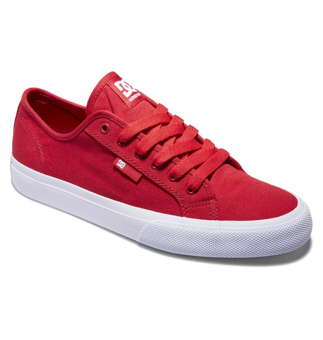 DC Manual Canvas Skate Shoe - Red