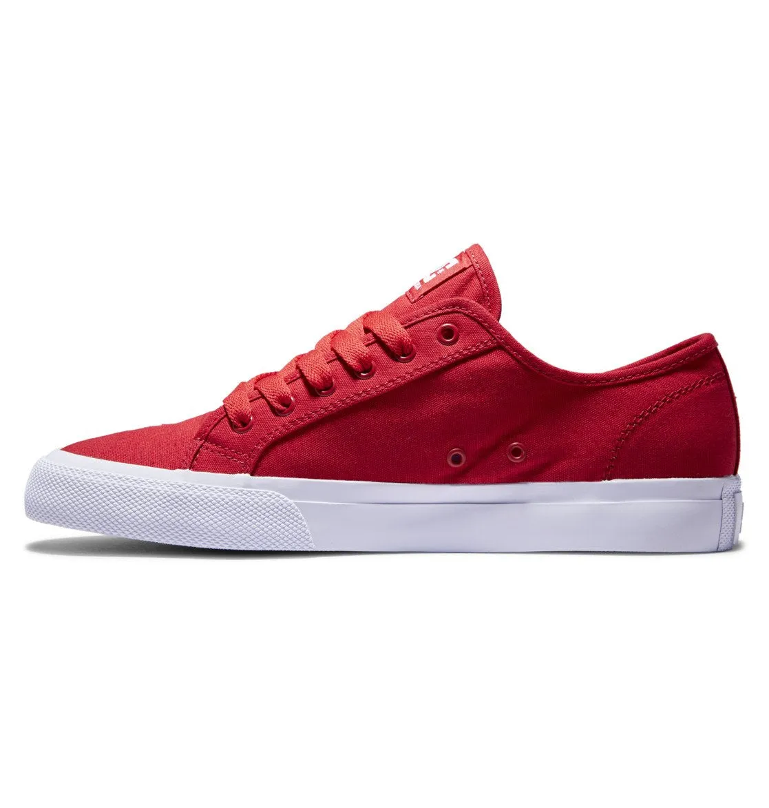 DC Manual Canvas Skate Shoe - Red