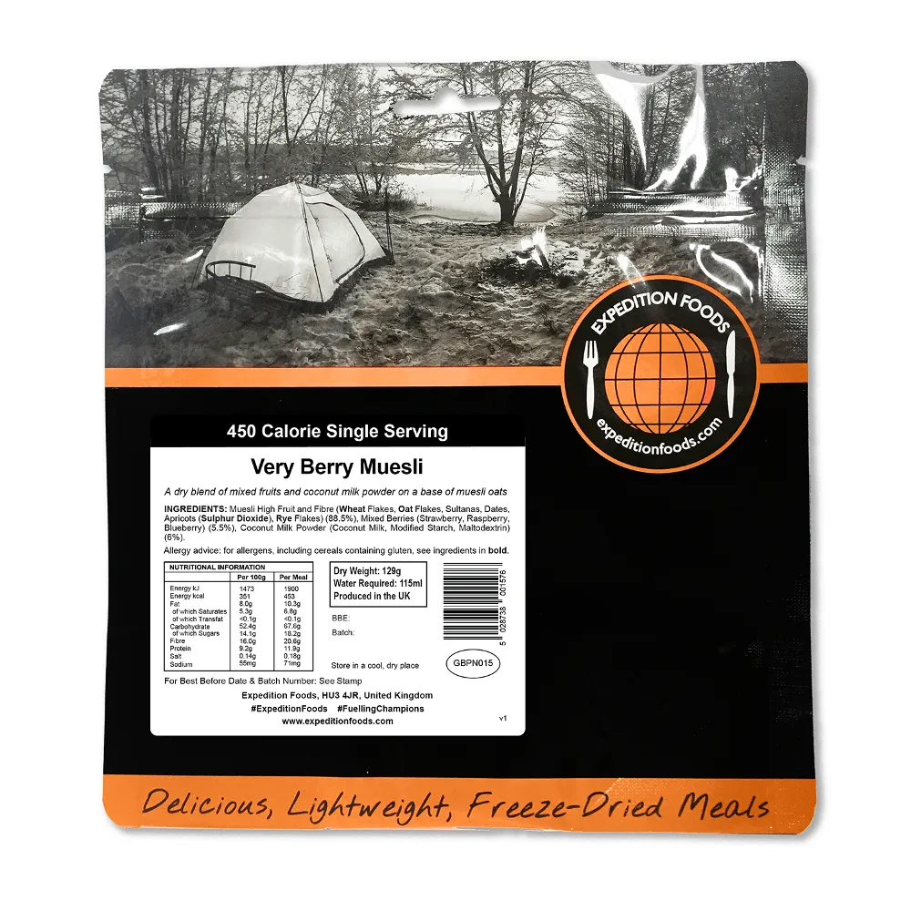 Expedition Foods Vegan Very Berry Muesli