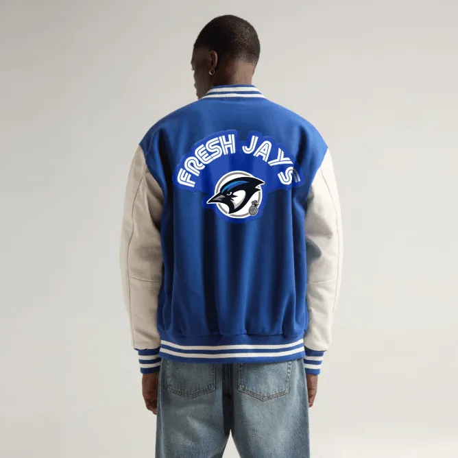 Fresh Jays - Royal Blue Letterman Jackets