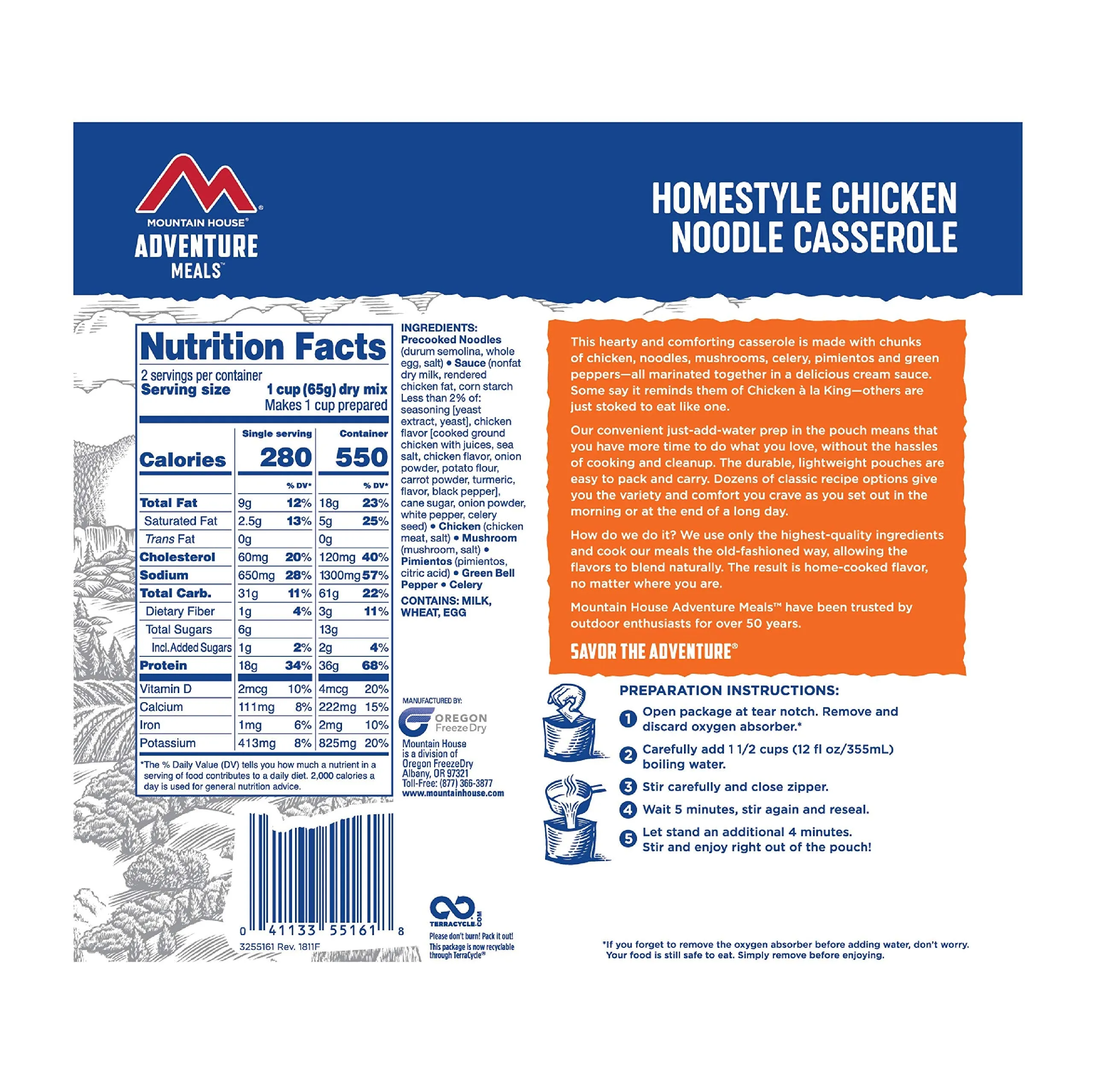 Mountain House - Homestyle Chicken Noodle Casserole Pouch - 6 Pack