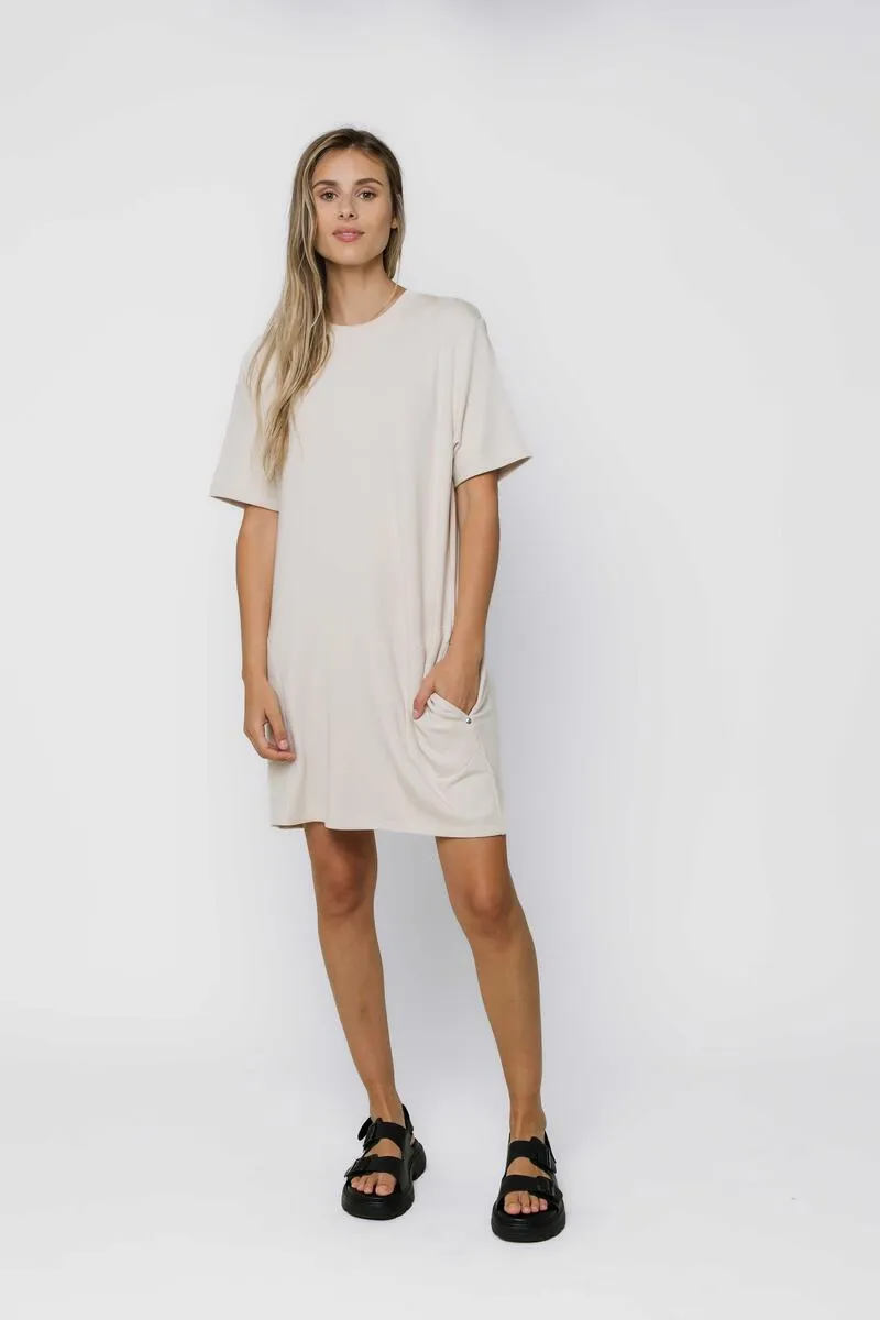 Nell Tee Dress - Ecru