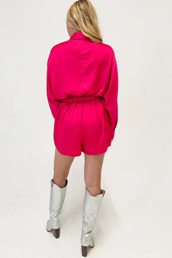 Sophie Hot Pink Romper