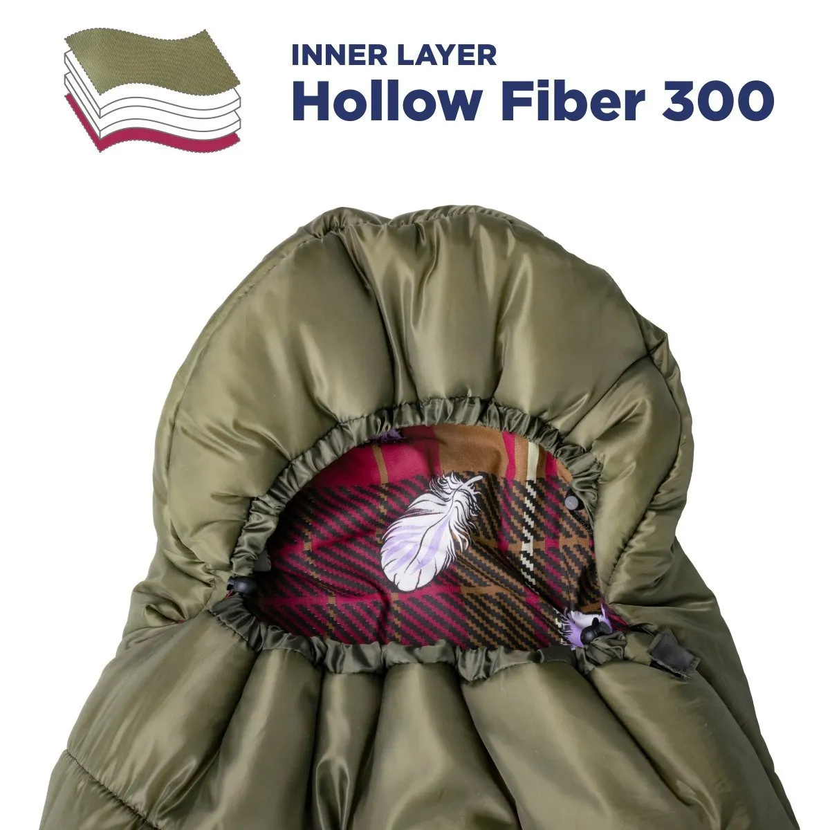 TRAVEL 220/90/300 Large Size Lightweight Synthetic Cotton Lined Camping Sleeping Bag