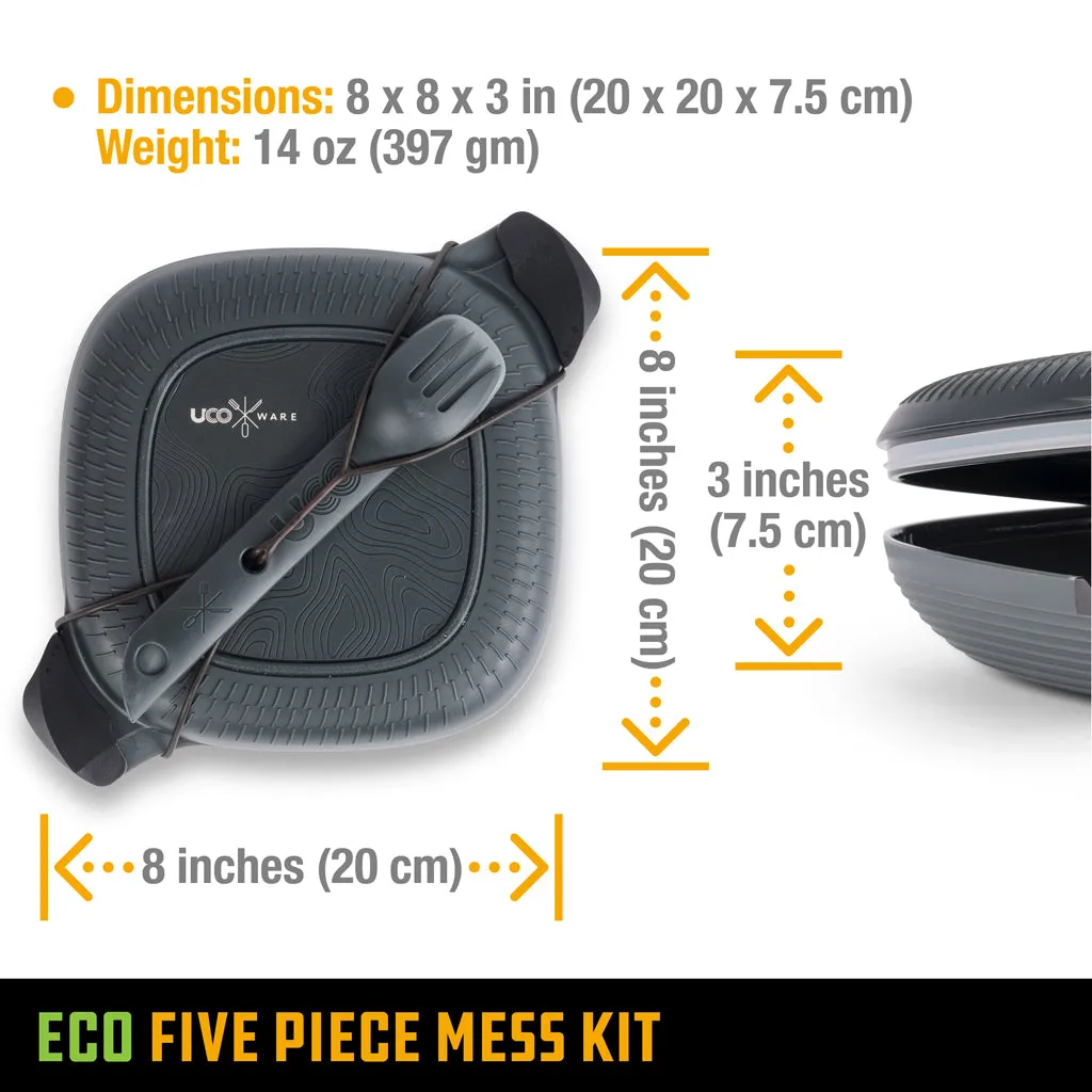 UCO Gear ECO 5 Piece Mess Kit - 100% Recycled Materials