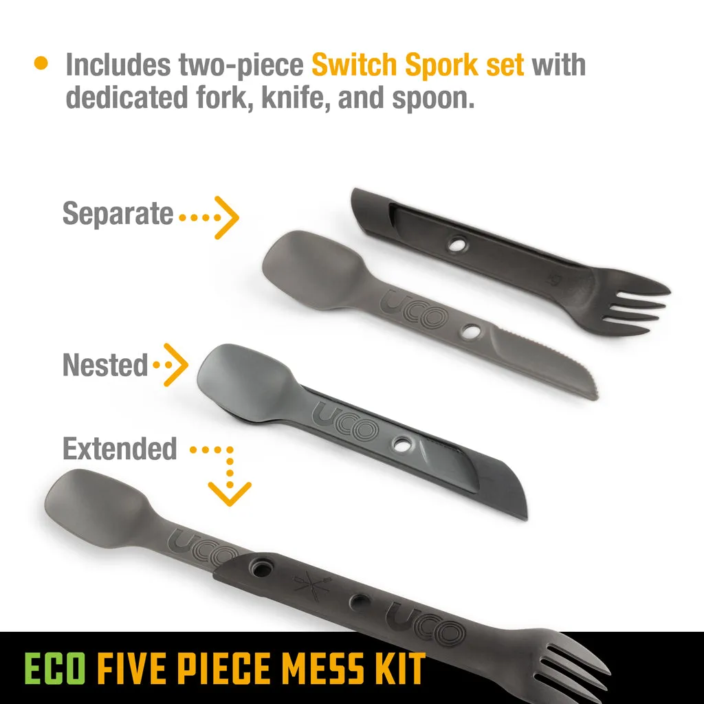 UCO Gear ECO 5 Piece Mess Kit - 100% Recycled Materials